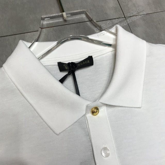 Versace男短袖 範思哲2020新款男裝 新款翻領T恤 POLO衫  tzy2486